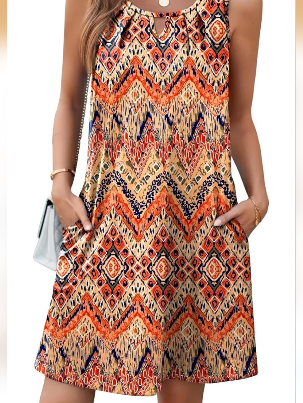 RUMIA Womens Summer Sleeveless Beach Dress Or Coverup - XL - Picture 2 of 7
